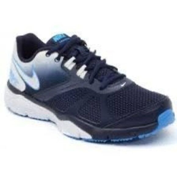 Nike Mens Size 11.5 Dual Fusion Athletic Sneakers Blue Ombre Running Workout Gym - Picture 2 of 14